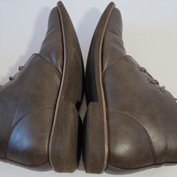 GUESS Mens Dark Brown Joey\'s Chukka Boots Sz 10.5 Lace-up Fall Casual Chic Vegan main image 6